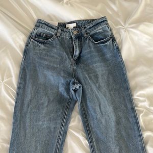 NWT H&M split bottom jeans size 2